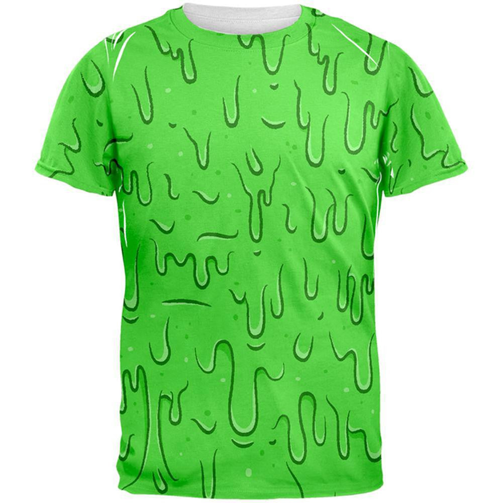 Dripping Slime All Over Adult T-Shirt Men's T-Shirts Old Glory 2XL Multi 