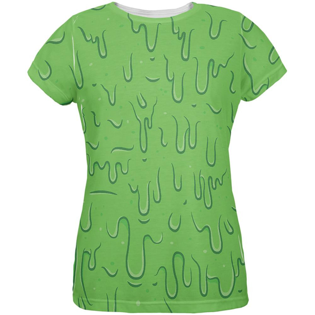 Dripping Slime All Over Womens T-Shirt Women's T-Shirts Old Glory 2XL Multi 