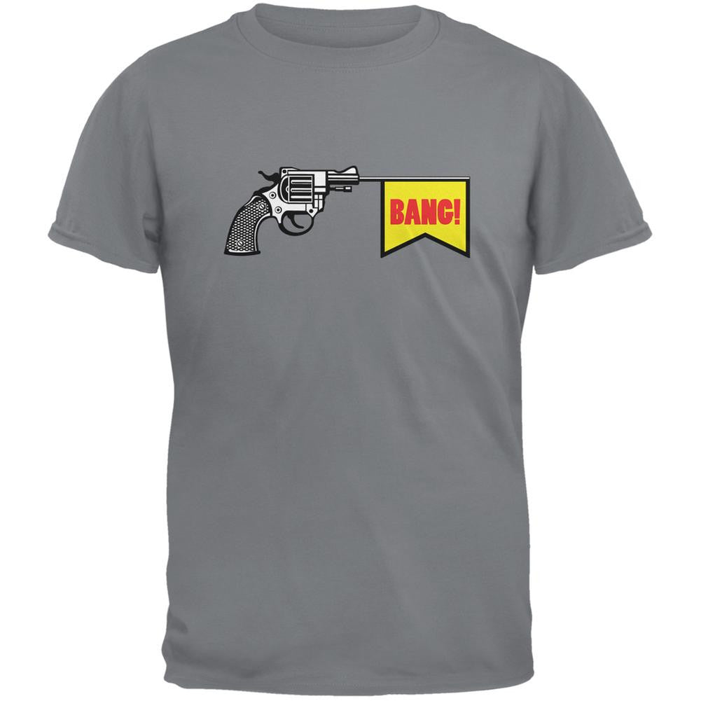 Revolver Bang Storm Grey Adult T-Shirt Men's T-Shirts Old Glory 2XL Grey 