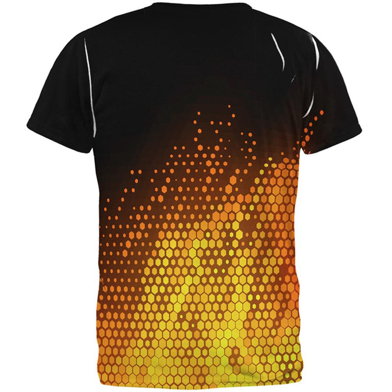Digital Fire All Over Adult T-Shirt Men's T-Shirts Old Glory   
