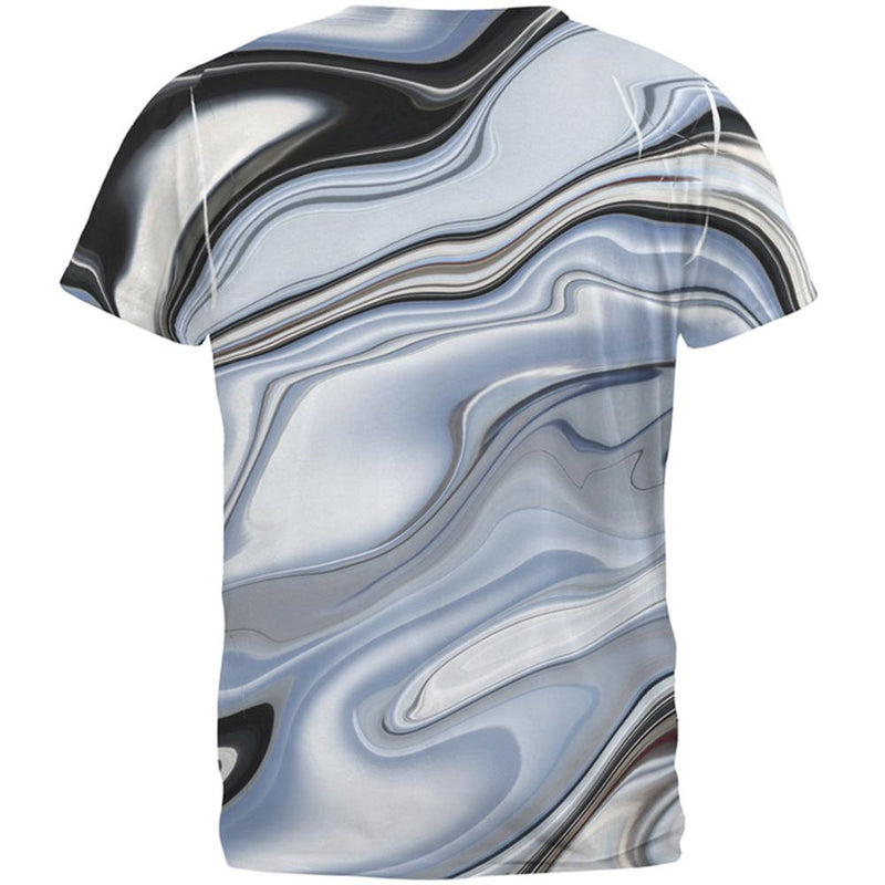 Liquid Chrome All Over Adult T-Shirt Men's T-Shirts Old Glory   