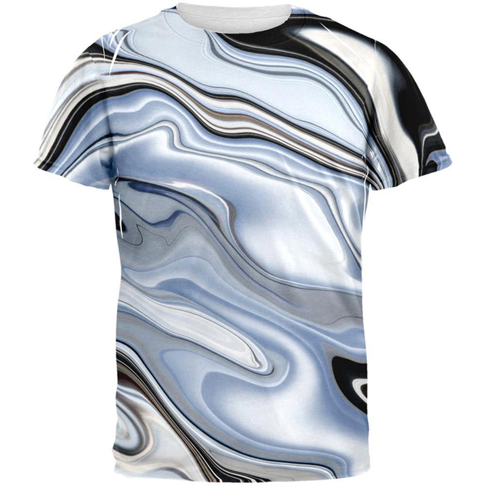 Liquid Chrome All Over Adult T-Shirt Men's T-Shirts Old Glory 2XL Multi 