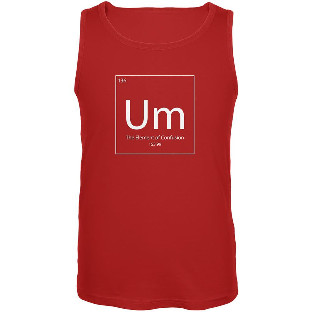 Um Periodic Table Red Adult Tank Top Men's Tank Tops Old Glory 2XL Red 