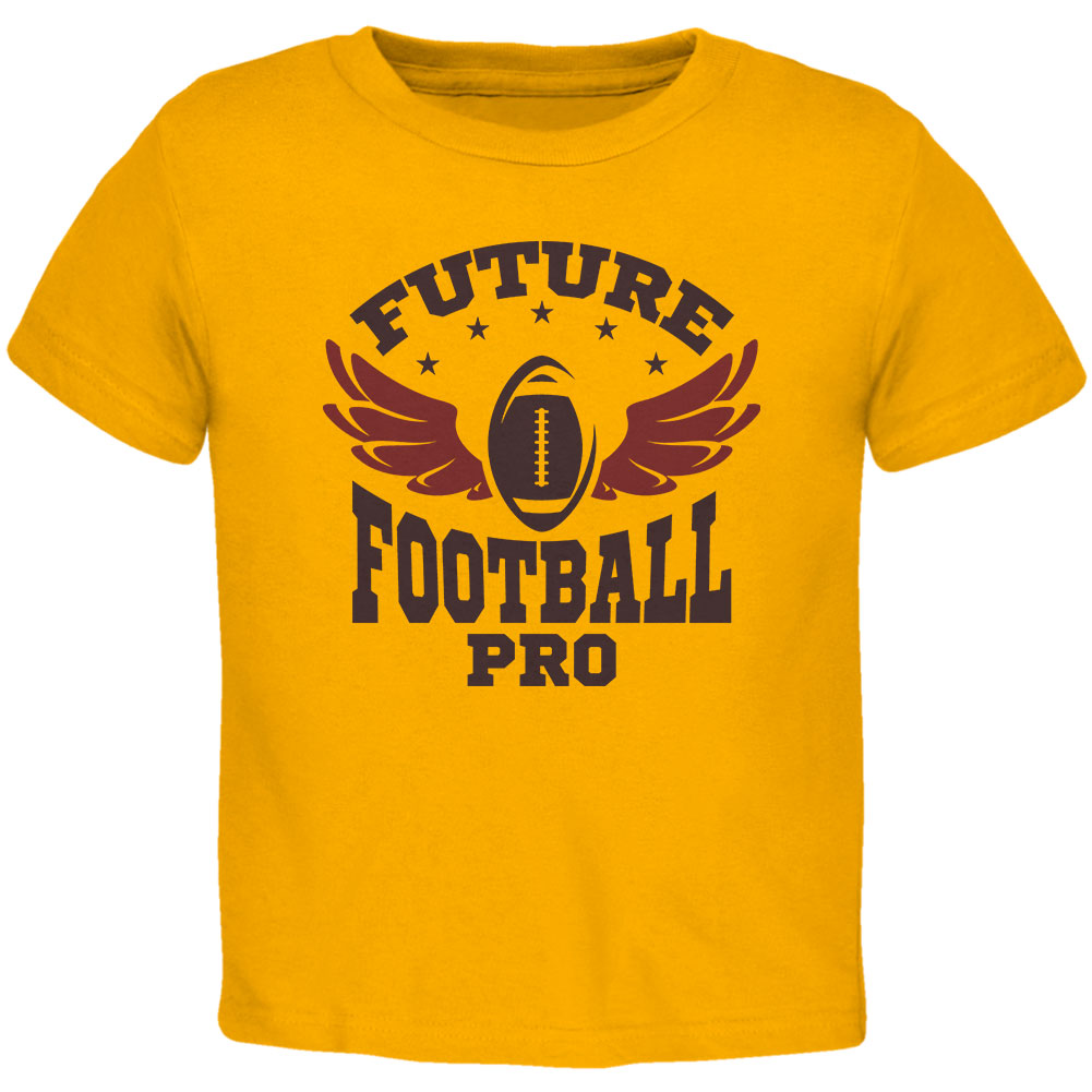 Future Football Pro Gold Toddler T-Shirt Toddler T-Shirts Old Glory 2T Gold 