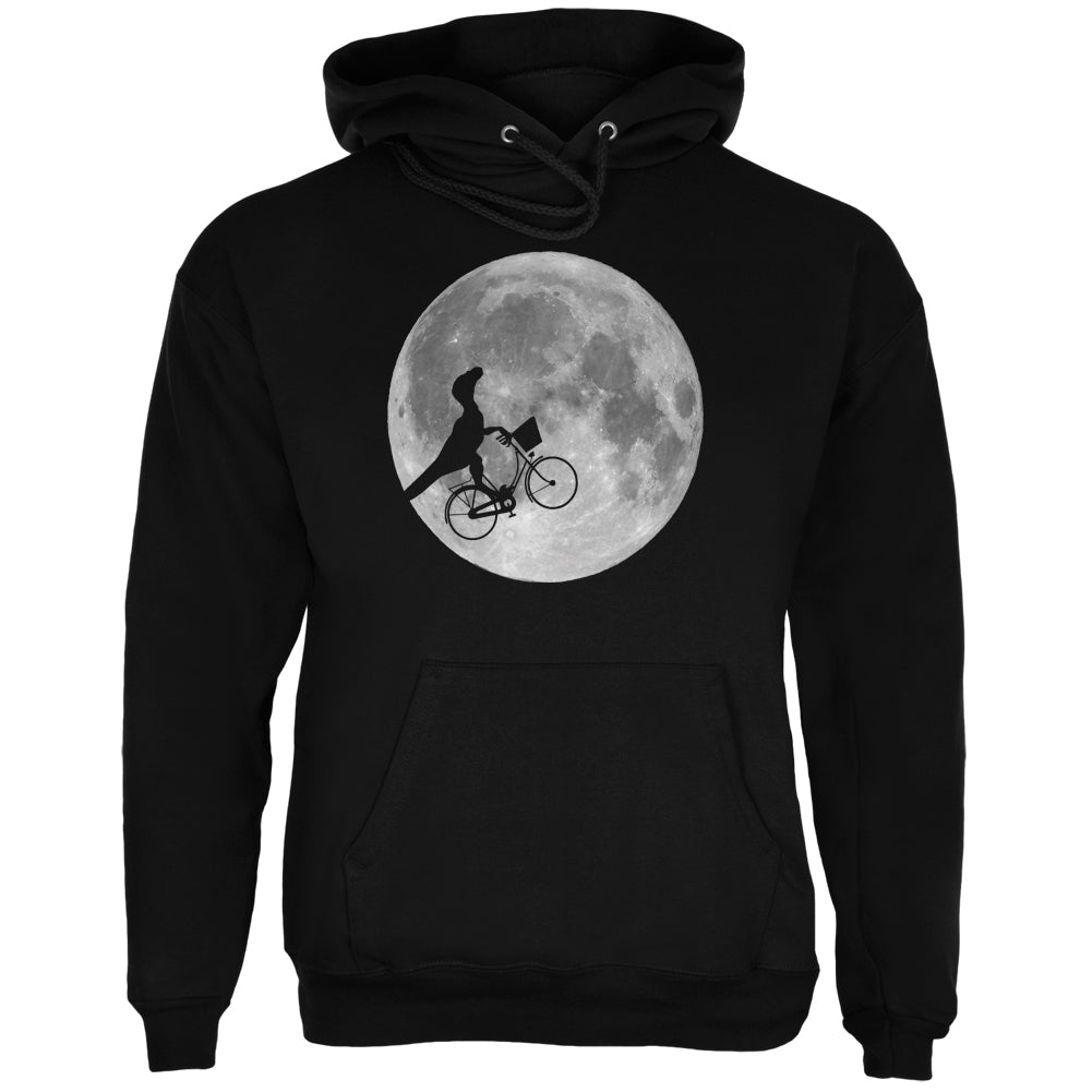 Across The Moon Dino Bike Black Adult Hoodie Men's Hoodies Old Glory 2XL Black 