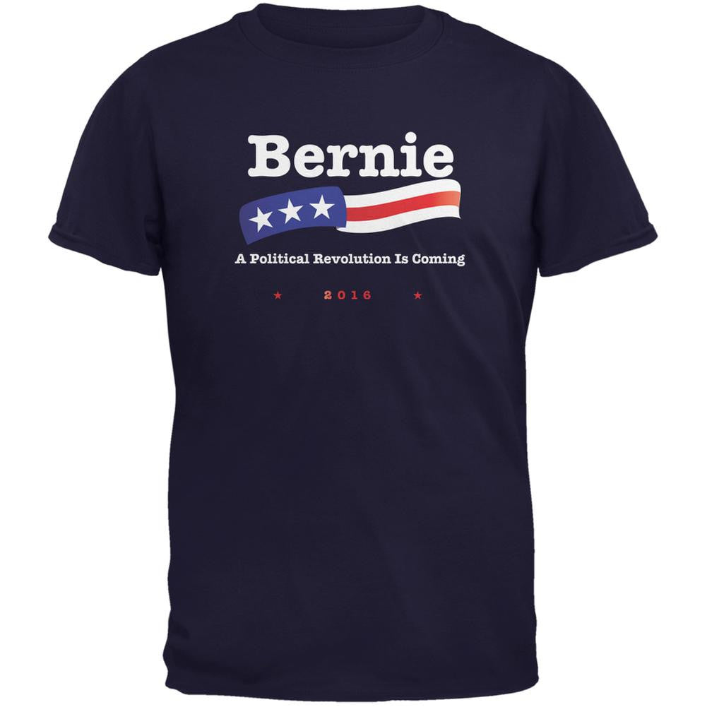 Election 2016 Bernie Sanders Revolution Navy Youth T-Shirt Youth T-Shirts Old Glory LG Blue 