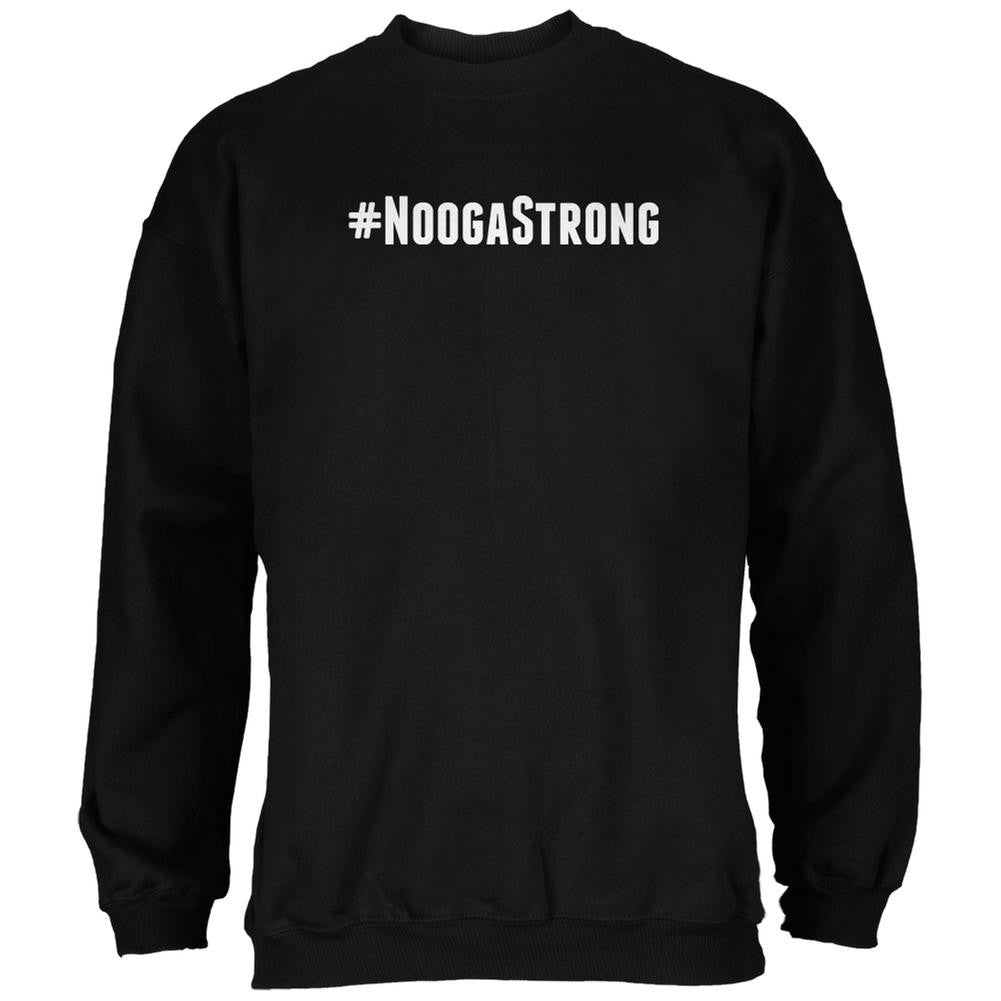 Hashtag #NoogaStrong Black Adult Sweatshirt Men's Sweatshirts Old Glory 2XL Black 