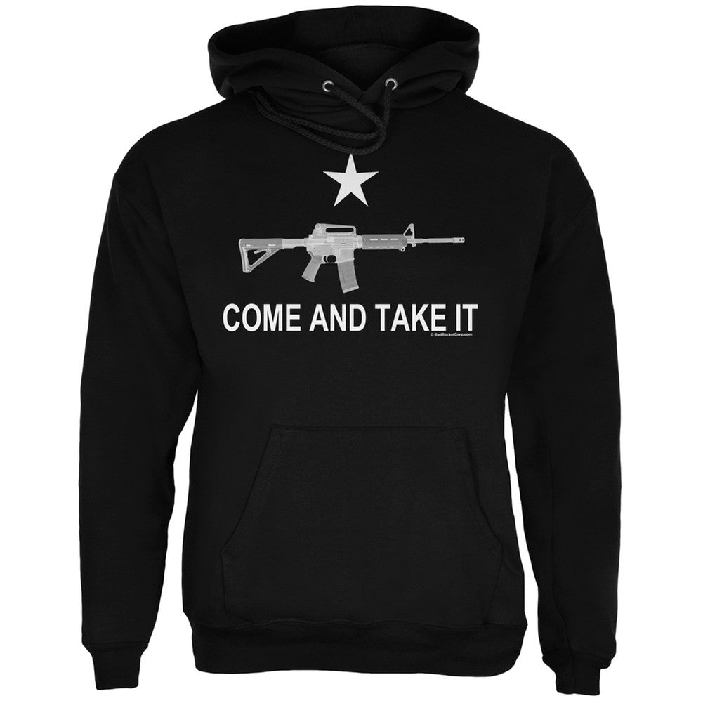 AR-15 Come and Take It Black Adult Hoodie Men's Hoodies Old Glory 2XL Red 