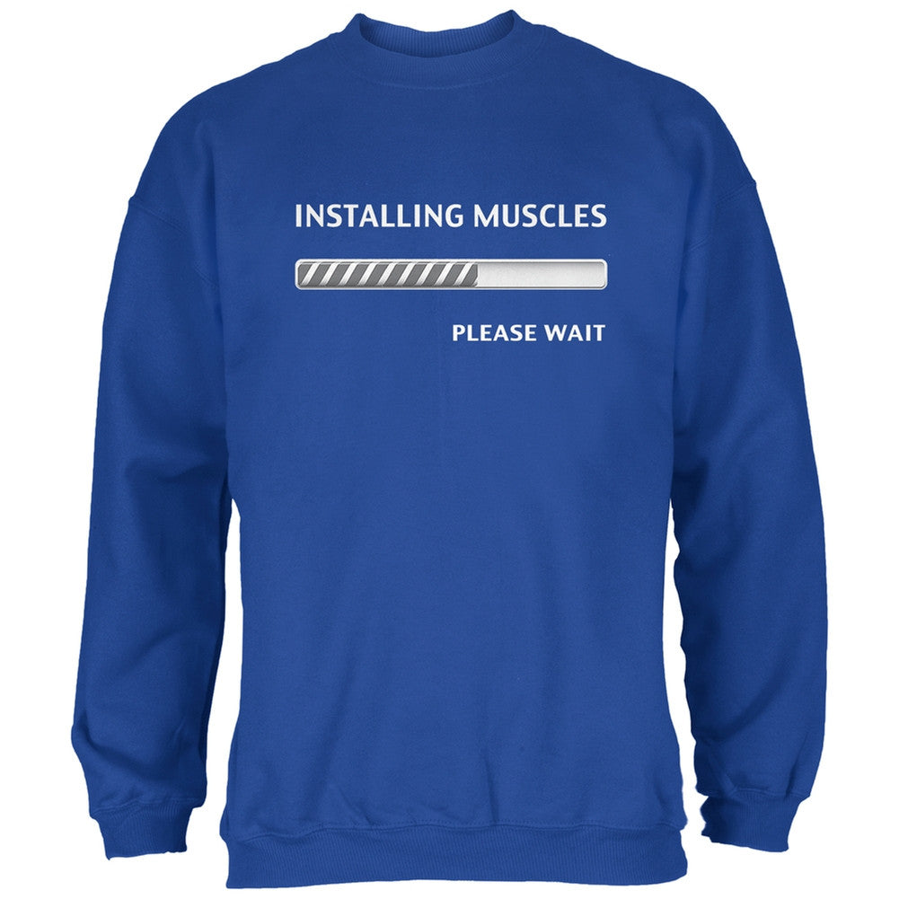 Installing Muscles Royal Adult Sweatshirt Men's Sweatshirts Old Glory   