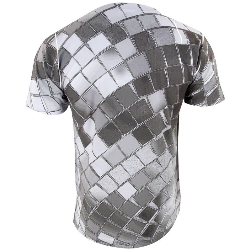 Non Metallic Disco Ball All Over Adult T-Shirt Men's T-Shirts Old Glory   