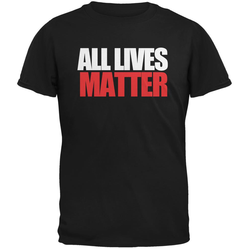 All Lives Matter Black Youth T-Shirt Youth T-Shirts Old Glory SM Black 