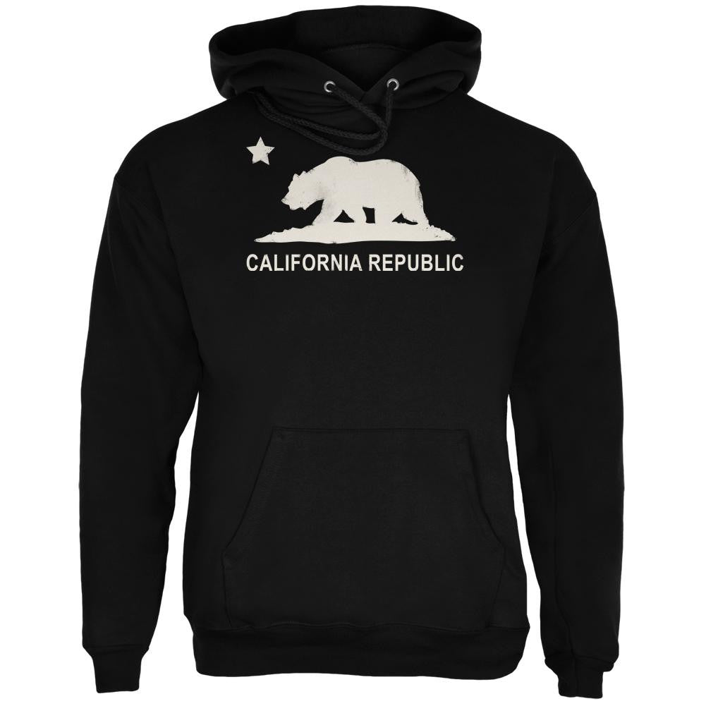 California Republic Black Adult Hoodie Men's Hoodies Old Glory   