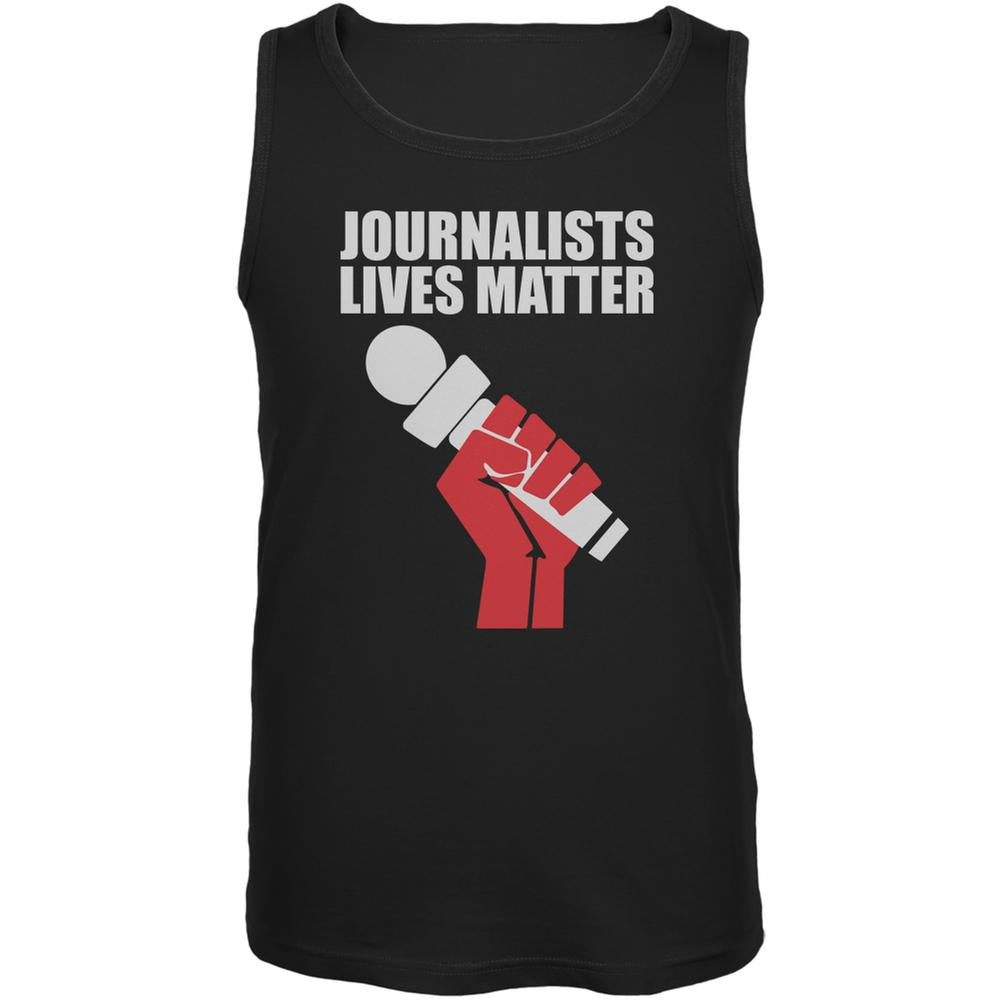 Journalists Lives Matter Black Adult Tank Top Men's Tank Tops Old Glory 2XL Black 