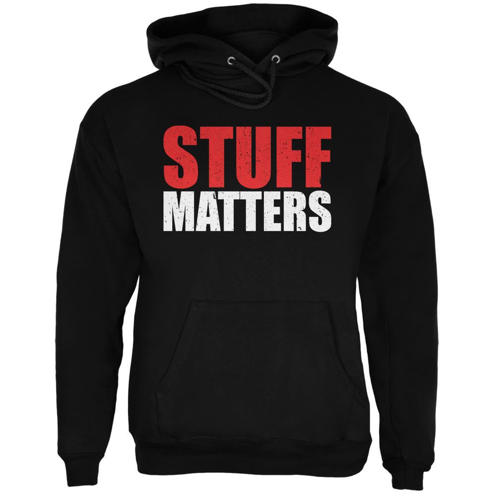 Stuff Matters Black Adult Hoodie Men's Hoodies Old Glory 2XL Black 