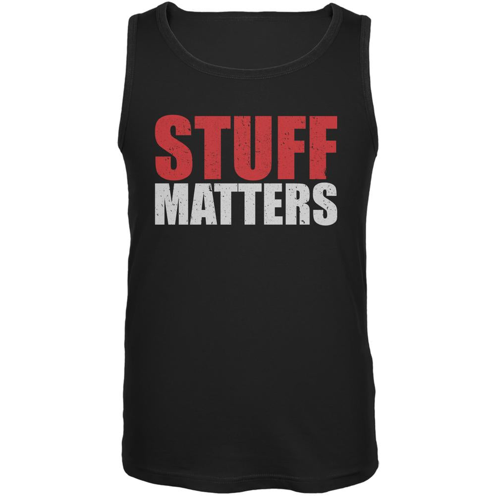 Stuff Matters Black Adult Tank Top Men's Tank Tops Old Glory 2XL Black 