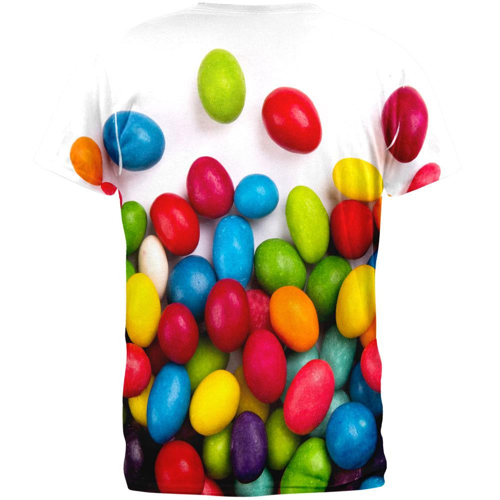 Halloween Jelly Beans All Over Adult T-Shirt Men's T-Shirts Old Glory   