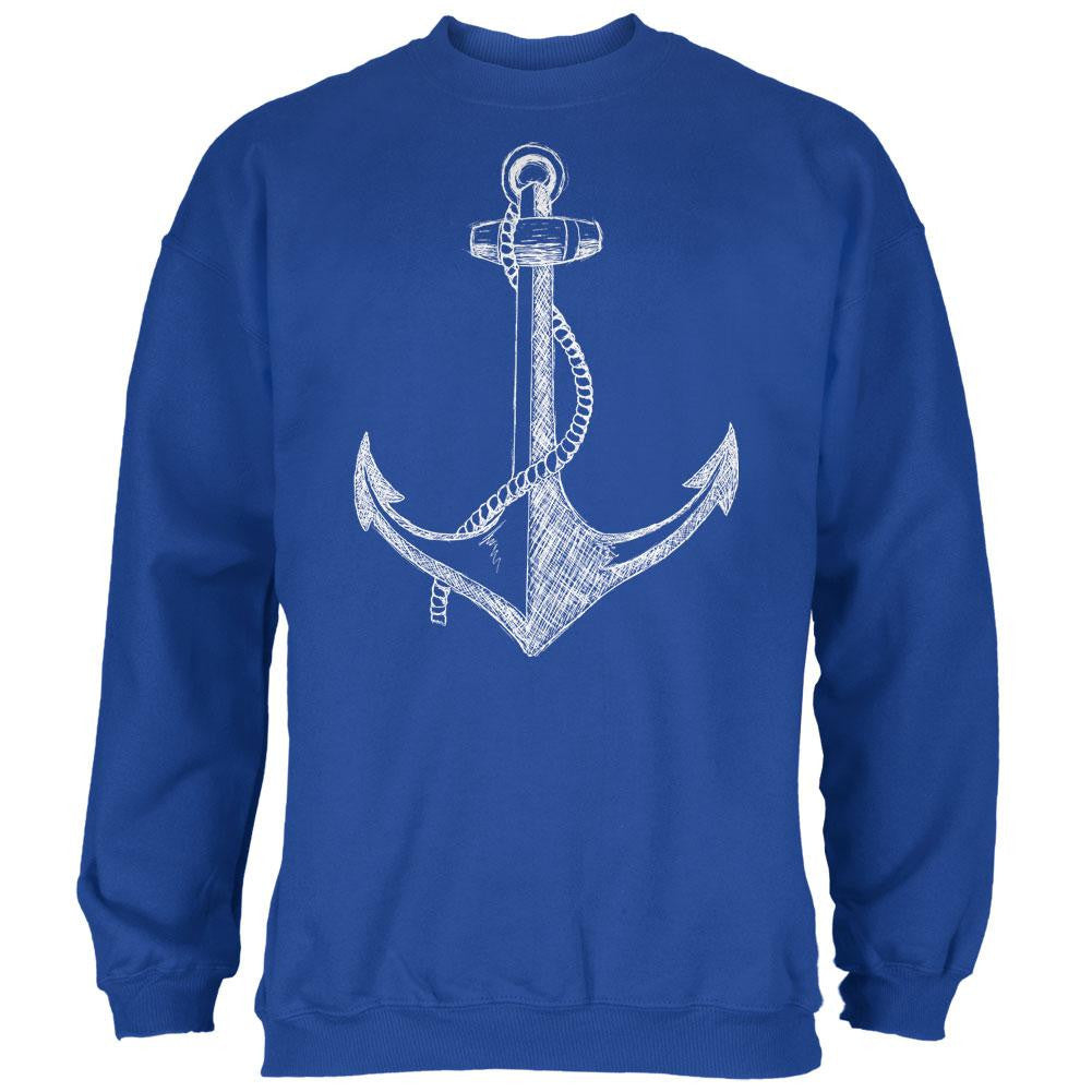 Summer Anchor Royal Adult Sweatshirt Men's Sweatshirts Old Glory 2XL Blue 