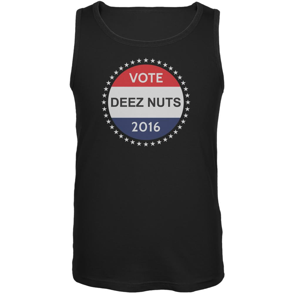 Election Funny Vote Deez Nuts 2016 Black Adult Tank Top Men's Tank Tops Old Glory 2XL Black 