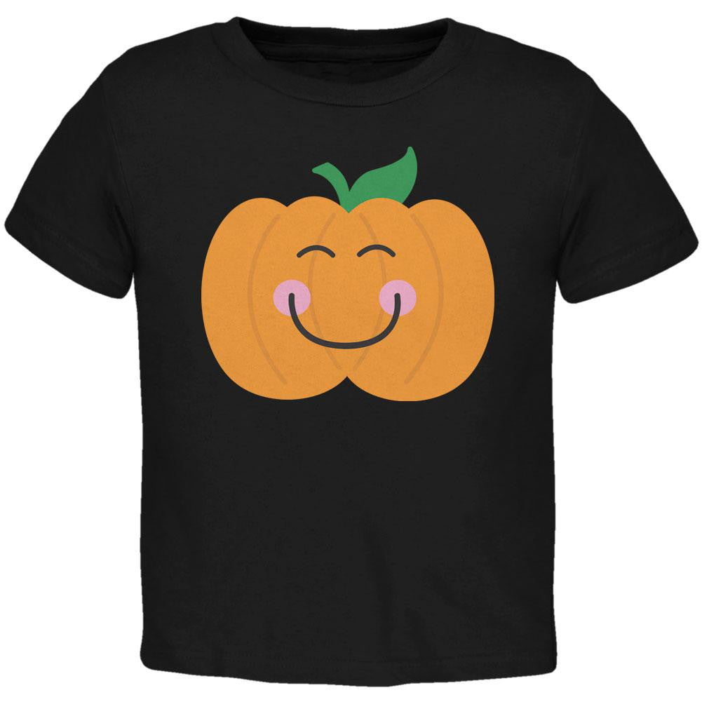 Halloween Little Pumpkin Black Toddler T-Shirt Toddler T-Shirts Old Glory 2T Black 