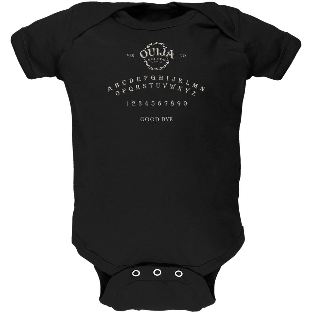 Halloween Ouija Board Costume Black Soft Baby One Piece Baby One Piece Old Glory 0-3M Black 