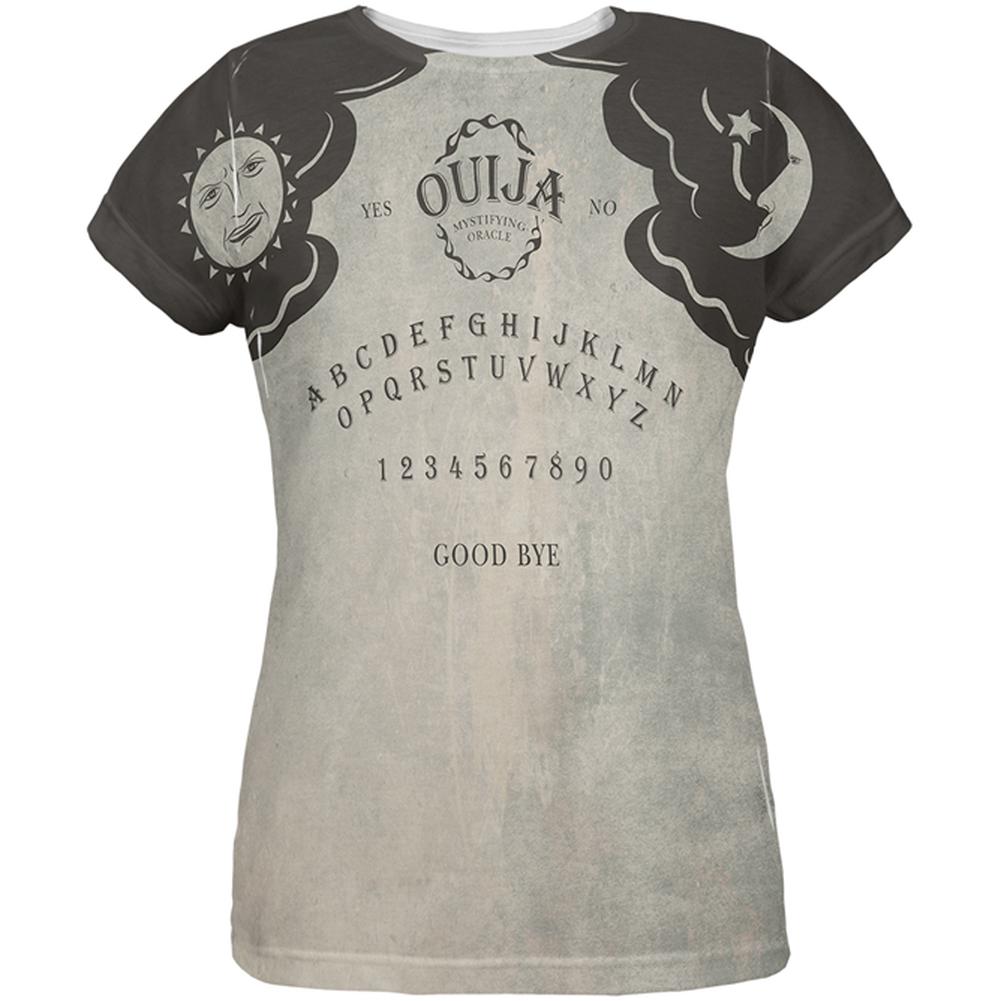 Halloween Ouija Board Costume All Over Womens T-Shirt Women's T-Shirts Old Glory SM  