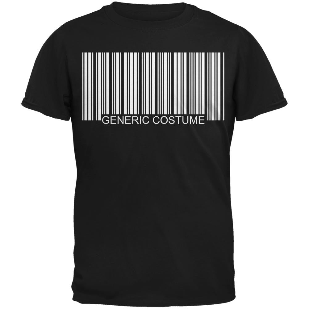 Halloween Generic Barcode Costume Black Adult T-Shirt Men's T-Shirts Old Glory 2XL Black 