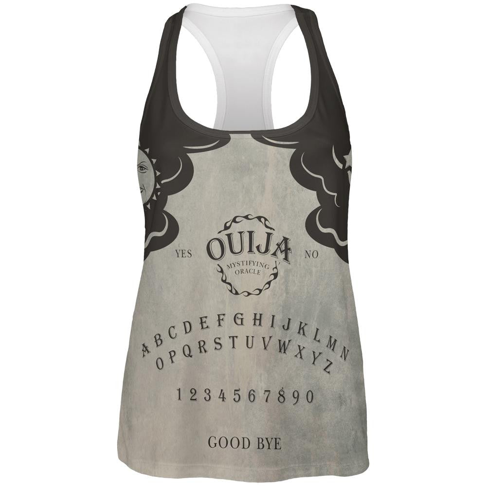 Halloween Ouija Board Costume All Over Womens Racerback Tank Top Women's Tank Tops Old Glory 2XL Multi 