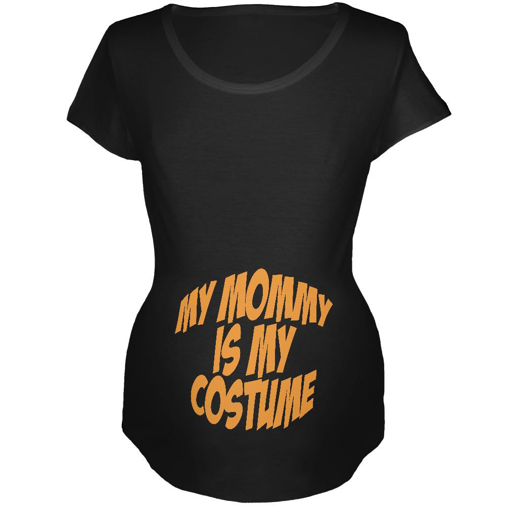 Halloween Mommy Baby Costume Black Maternity Soft T-Shirt Maternity T-Shirts Old Glory 2XL Black 