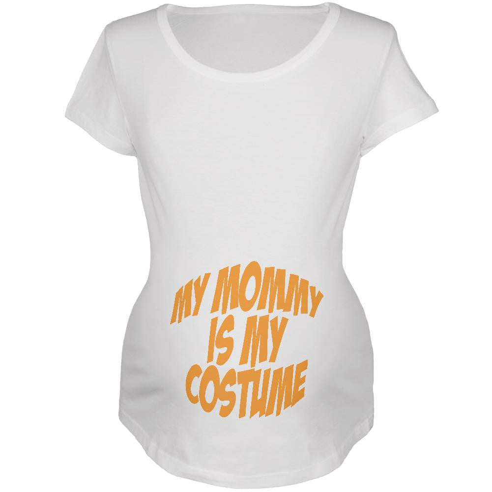 Halloween Mommy Baby Costume White Maternity Soft T-Shirt Maternity T-Shirts Old Glory 2XL White 