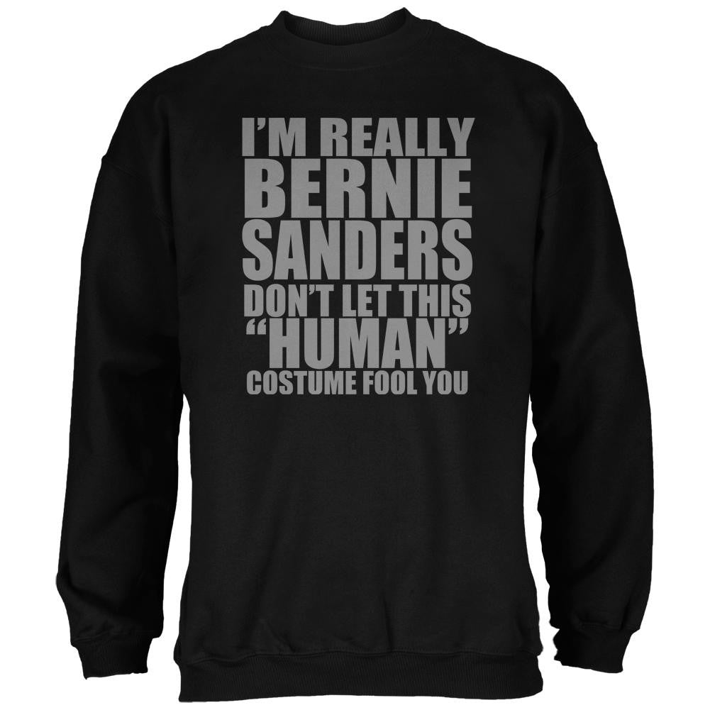 Halloween Election Bernie Sanders Costume Black Adult Sweatshirt Men's Sweatshirts Old Glory 2XL Black 