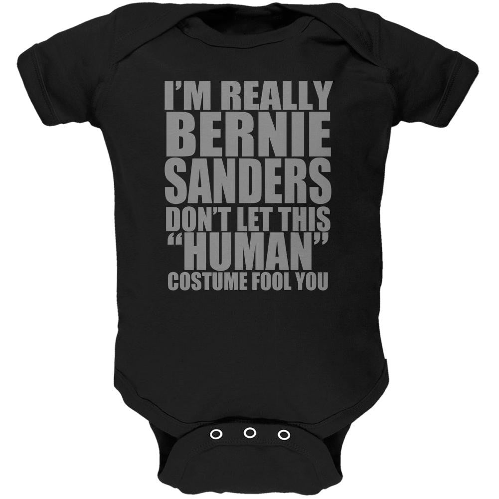 Halloween Election Bernie Sanders Costume Black Soft Baby One Piece Baby One Piece Old Glory 0-3M Black 