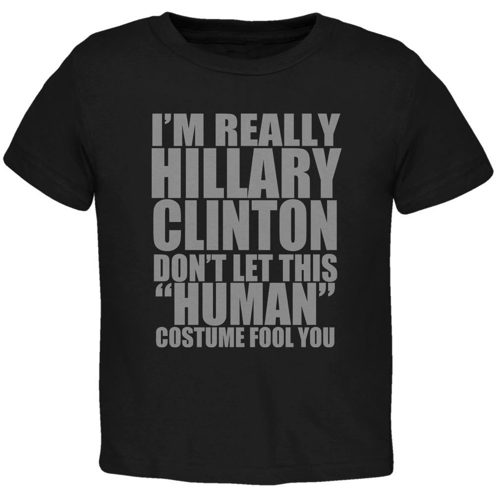 Halloween Election Hillary Clinton Costume Black Toddler T-Shirt Toddler T-Shirts Old Glory 2T Black 