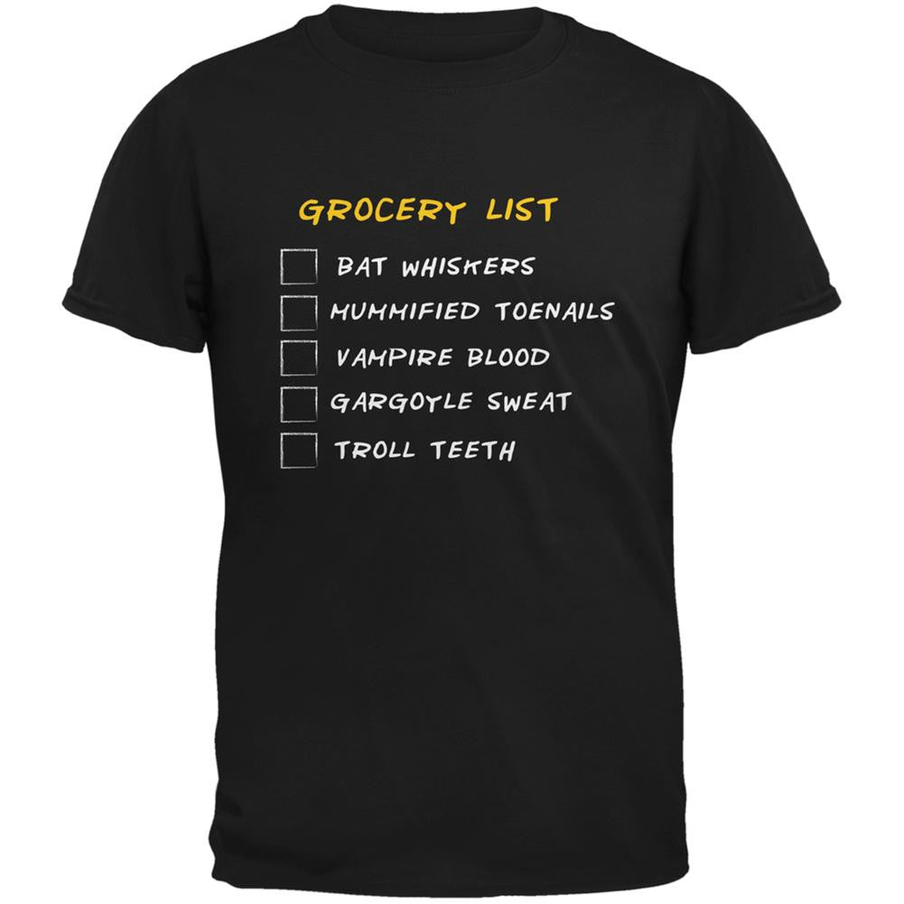 Halloween Checklist Black Youth T-Shirt Youth T-Shirts Old Glory LG Black 