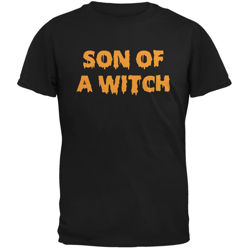 Halloween Son of A Witch Black Adult T-Shirt Men's T-Shirts Old Glory 2XL Black 