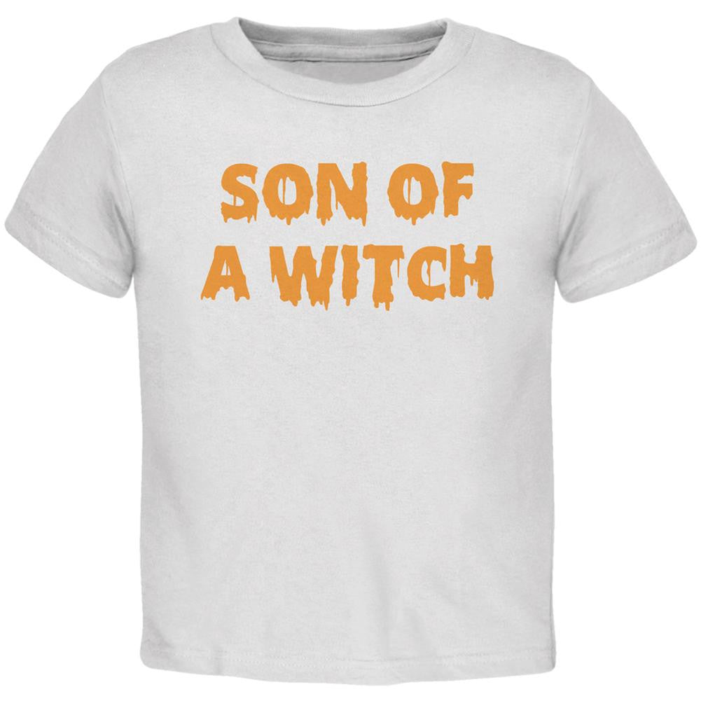 Halloween Son of A Witch White Toddler T-Shirt Toddler T-Shirts Old Glory 2T White 