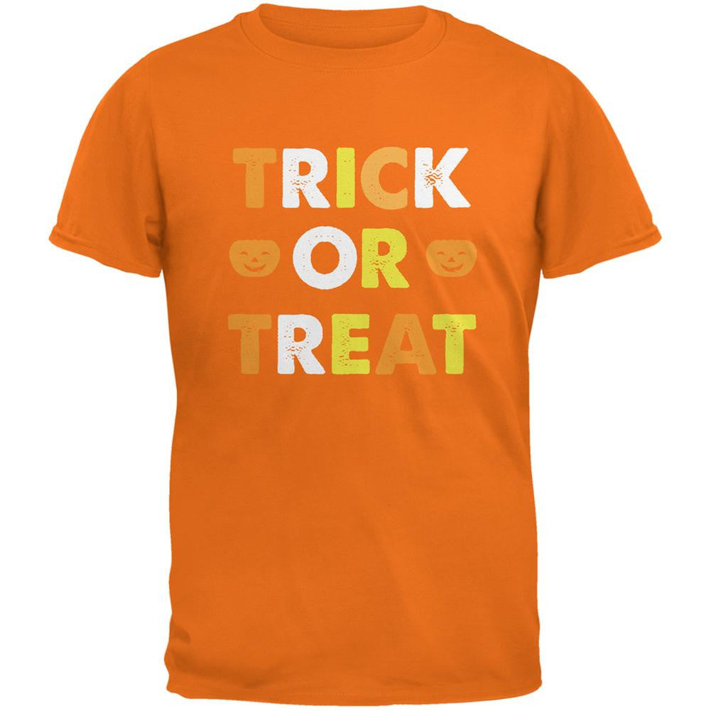 Halloween Pumpkin Trick Or Treat Mens Graphic Tee - Mandarin Men's T-Shirts Old Glory SM