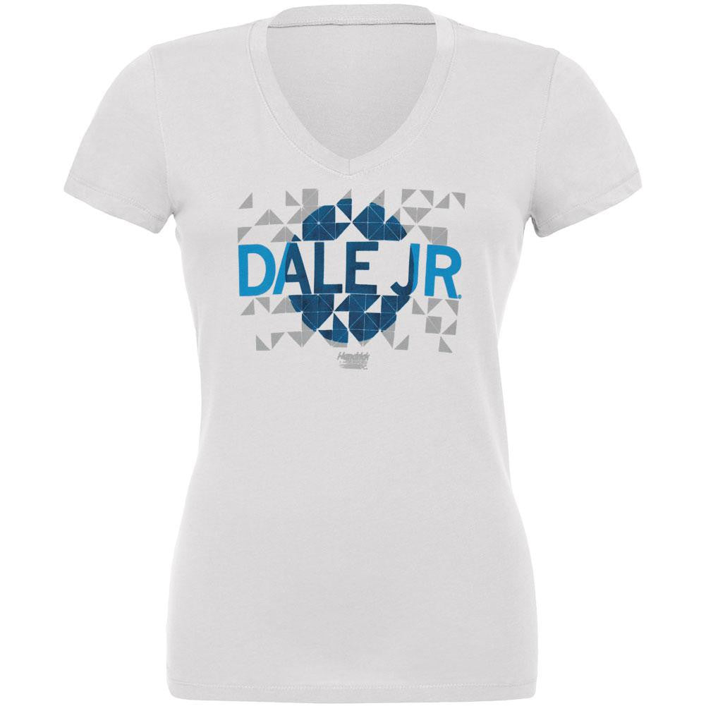 Dale Earnhardt Jr. - 88 Geometric Juniors T-Shirt Juniors T-Shirts Dale Earnhardt Jr SM White