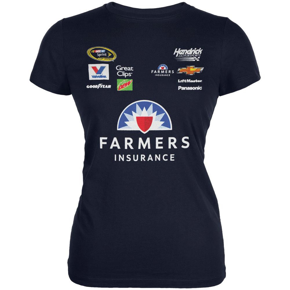 Kasey Kahne - 5 Uniform Costume Juniors T-Shirt Juniors T-Shirts Kasey Kahn SM Dark Blue