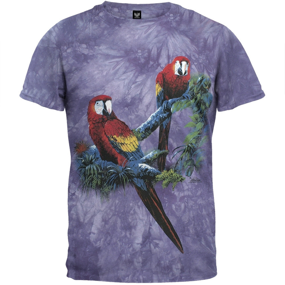 Scarlet Macaws - T-Shirt Men's T-Shirts Old Glory LG Purple