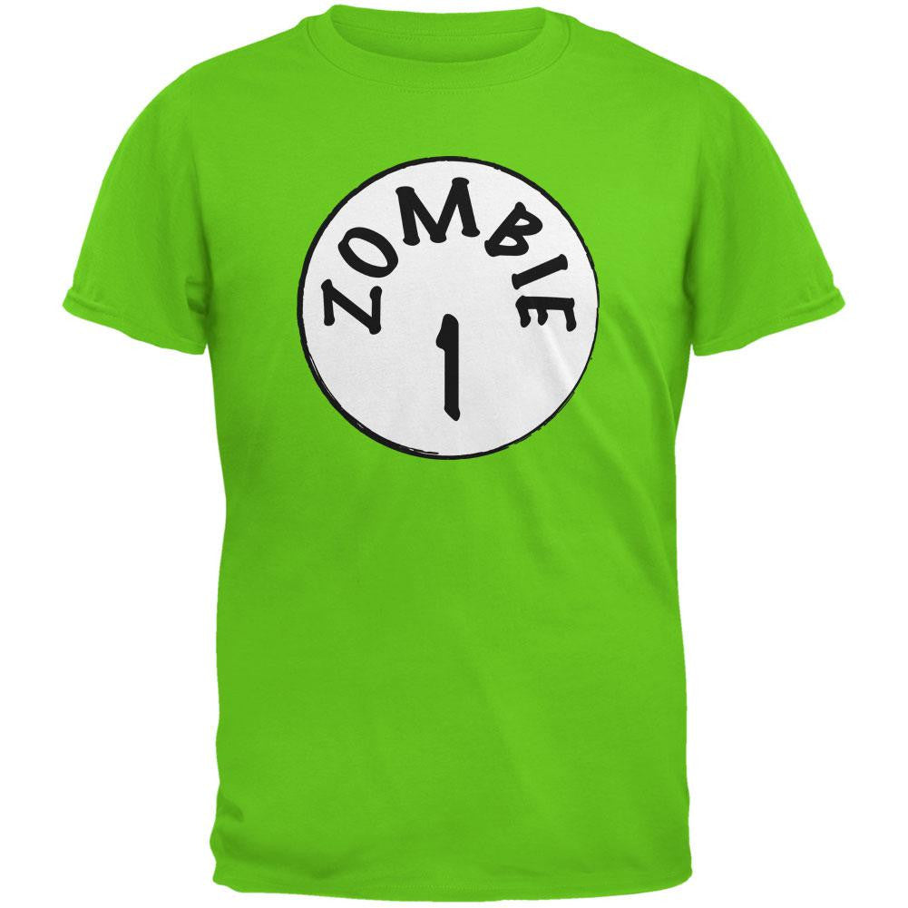 Halloween Zombie 1 One Costume Electric Green Youth T-Shirt Youth T-Shirts Old Glory LG Green 