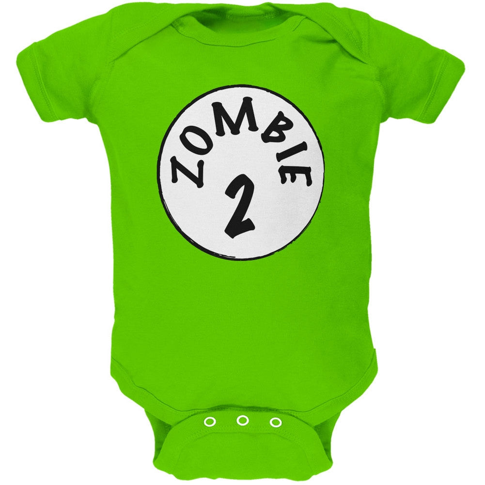 Halloween Zombie 2 Two Costume Apple Green Soft Baby One Piece Baby One Piece Old Glory 0-3M Green 