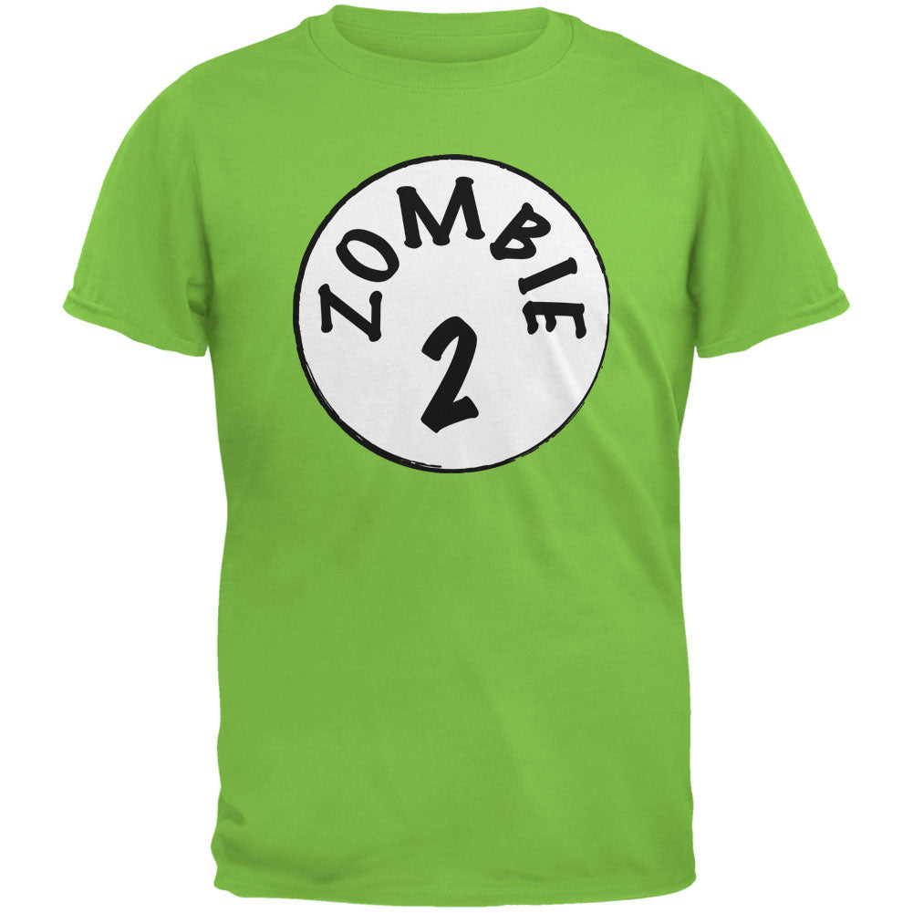 Halloween Zombie 2 Two Costume Lime Green Adult T-Shirt Men's T-Shirts Old Glory 2XL Green 