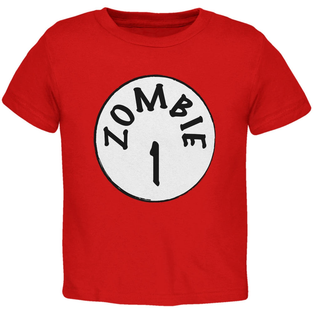 Halloween Zombie 1 One Costume Red Toddler T-Shirt Toddler T-Shirts Old Glory 2T Red 