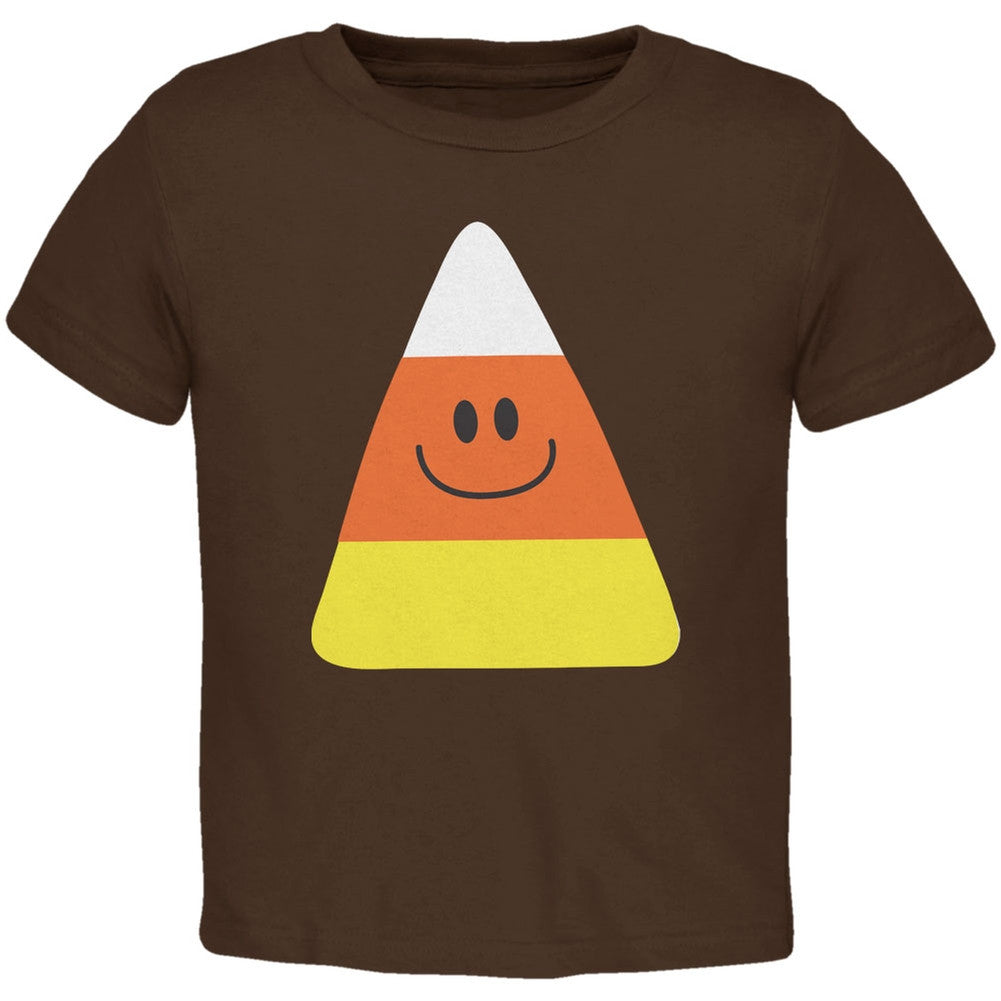 Halloween Candy Corn Costume Brown Toddler T-Shirt Toddler T-Shirts Old Glory   