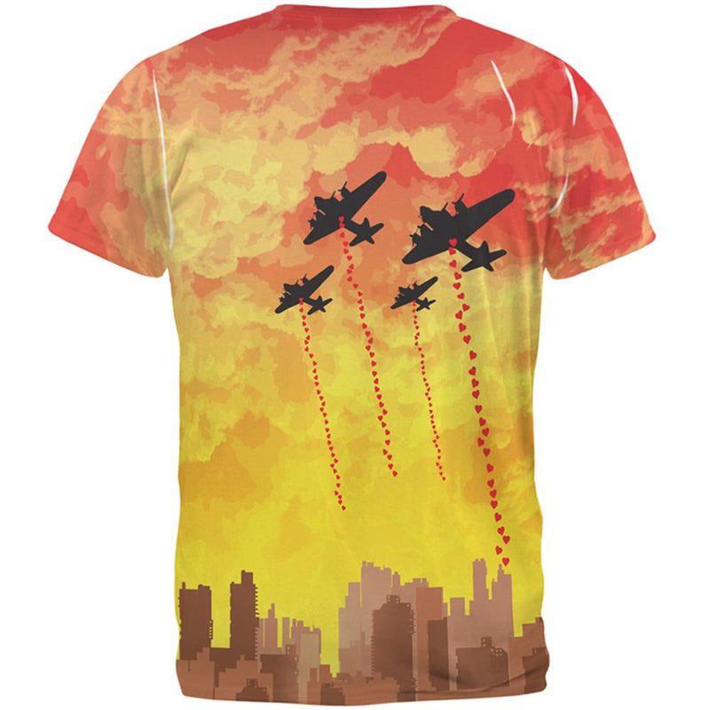 Love Bomb All Over Adult T-Shirt Men's T-Shirts Old Glory   