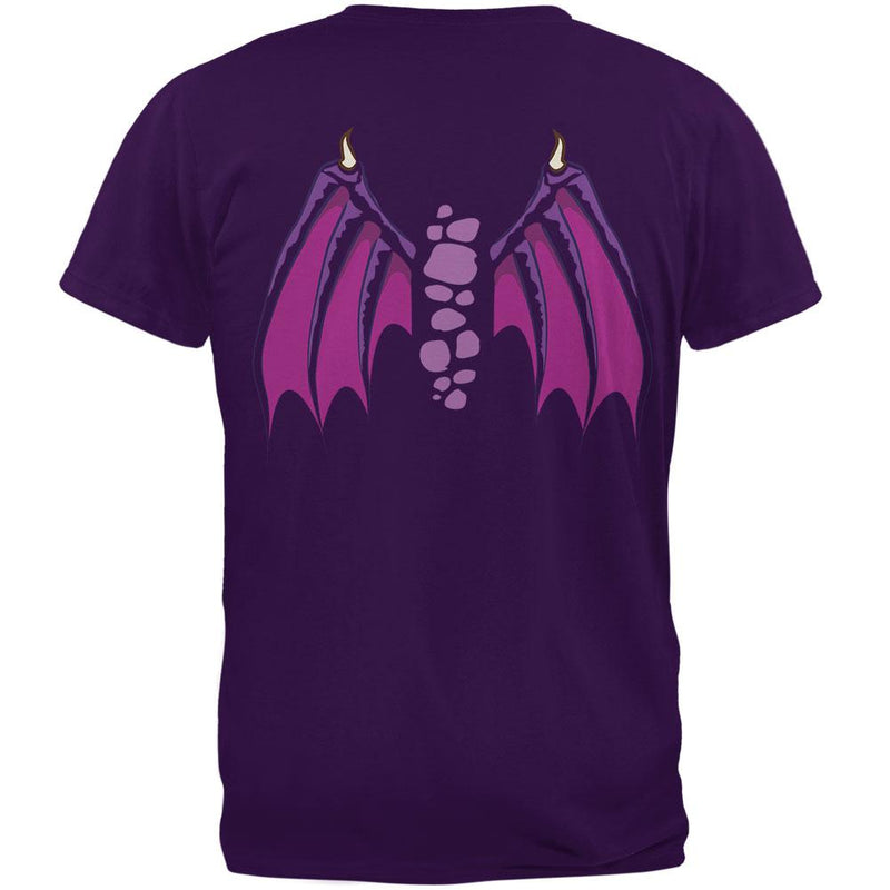 Halloween Flying Purple People Eater Purple Adult T-Shirt Men's T-Shirts Old Glory   