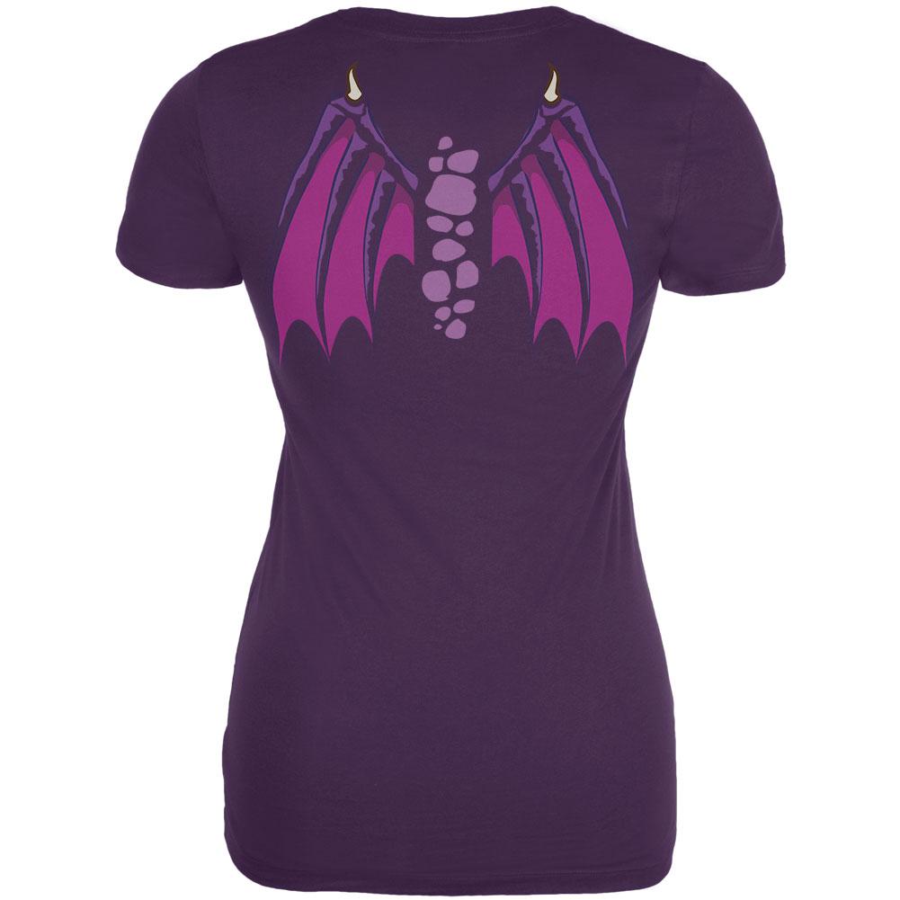 Halloween Flying Purple People Eater Purple Juniors Soft T-Shirt Juniors T-Shirts Old Glory   