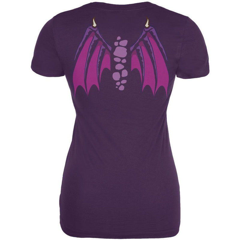 Halloween Flying Purple People Eater Purple Juniors Soft T-Shirt Juniors T-Shirts Old Glory   