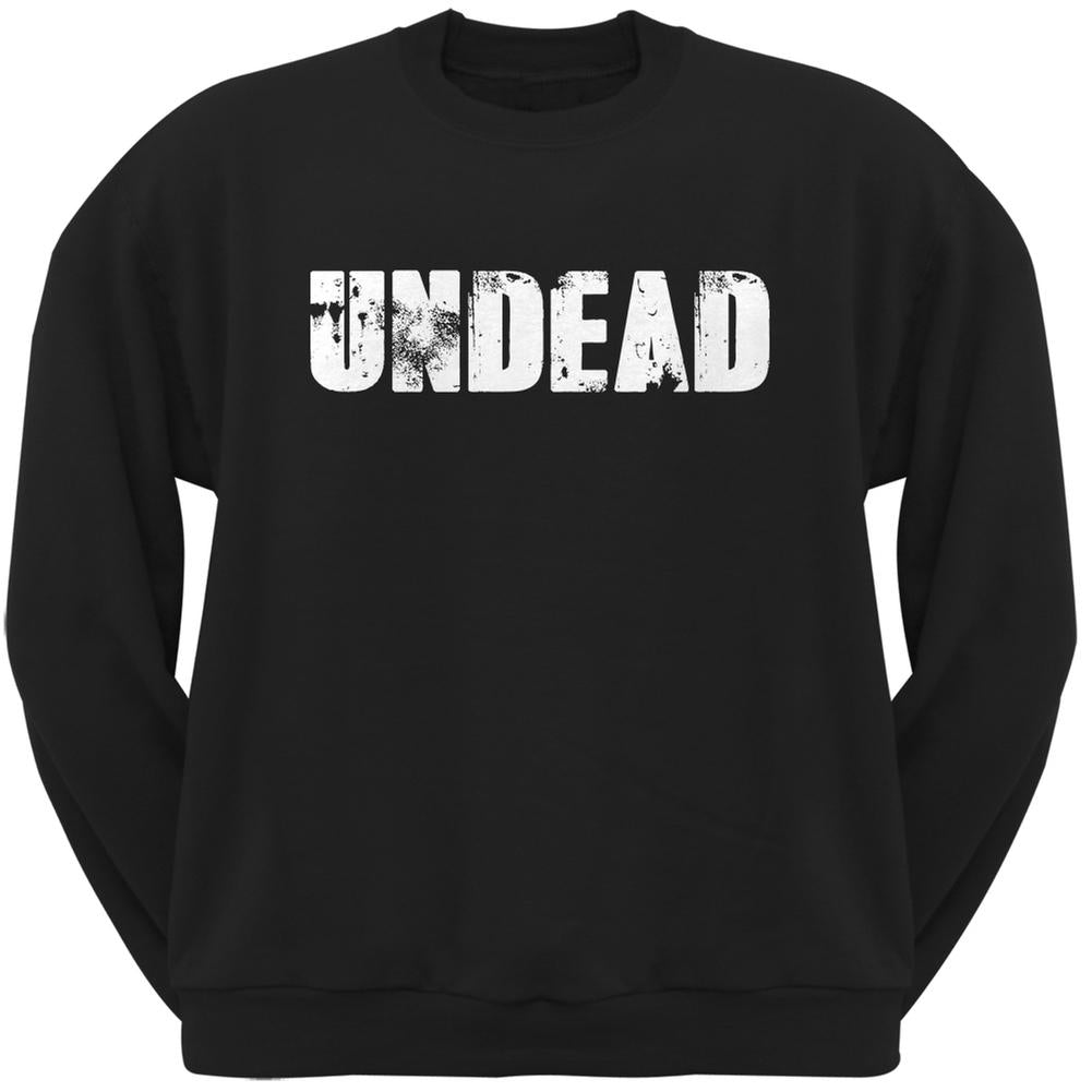 Halloween Undead Black Adult Sweatshirt Men's Sweatshirts Old Glory 2XL Black 