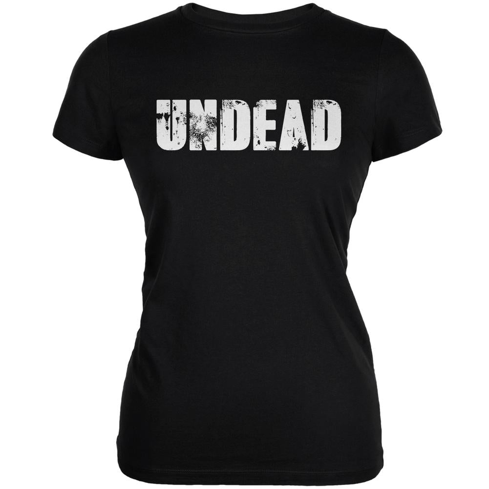 Halloween Undead Black Juniors Soft T-Shirt Juniors T-Shirts Old Glory 2XL Black 